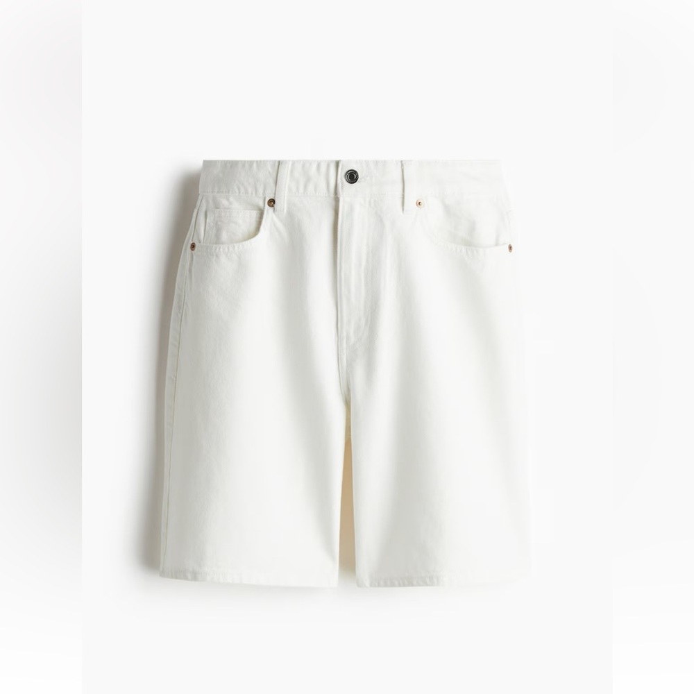Classic White Bermuda Shorts